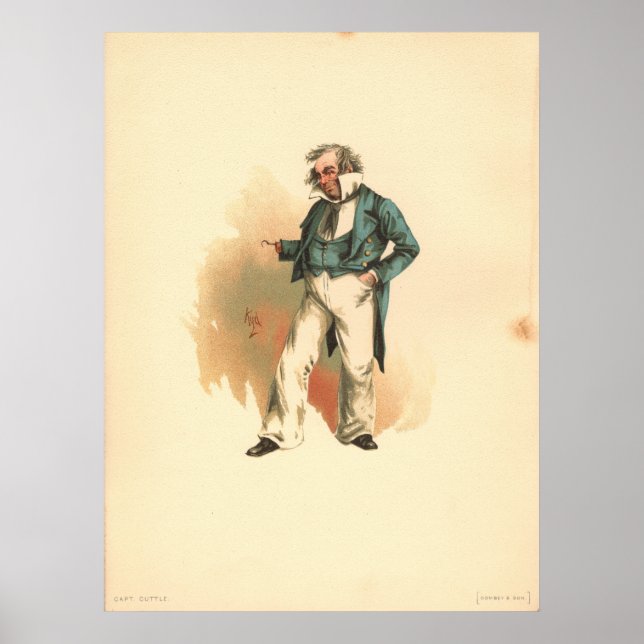 Captain Cuttle from Dombey and Son Poster (Front)