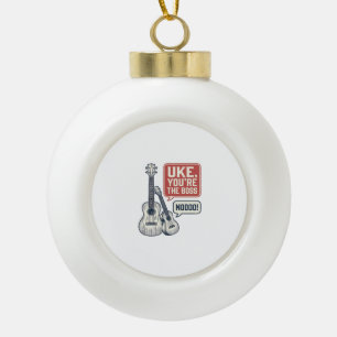 Captain Dad Anchor Vintage Shirt Design_1 Ceramic Ball Christmas Ornament