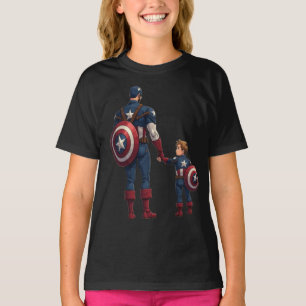 Captain Dad and Sidekick Son T-Shirt