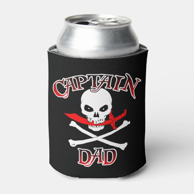 Captain Dad Can Cooler (Can Front)
