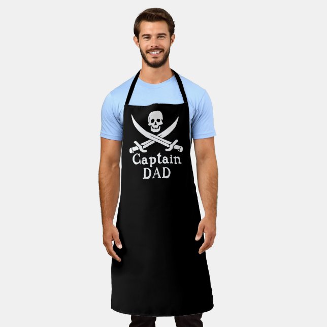 Captain Dad - Classic All-Over Print Apron (Worn)