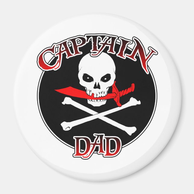 Captain Dad (Cutlass) Magnet (Front)