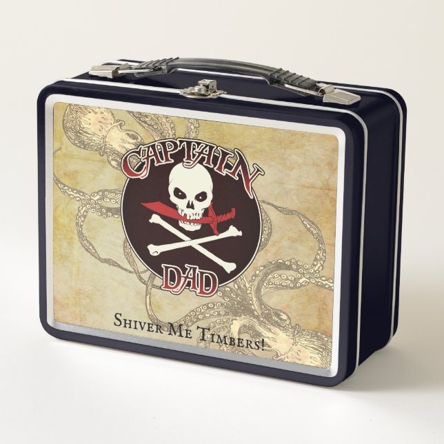 Captain Dad - Embraced by the Deep Metal Lunch Box (Front)