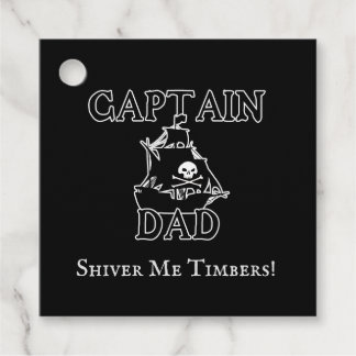 Captain Dad - Ghostly Galleon Favour Tags