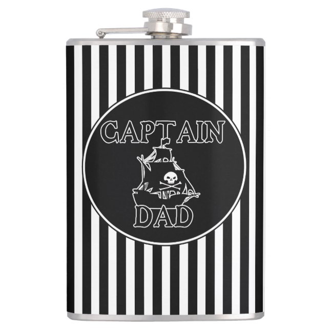 Captain Dad - Ghostly Galleon Flask (Front)