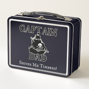 Captain Dad - Ghostly Galleon Metal Lunch Box