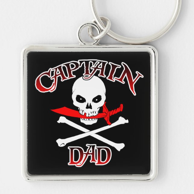 Captain Dad Key Chain (Front)