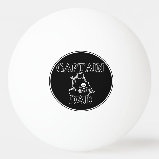 Captain Dad Ping Pong Ball (Front)