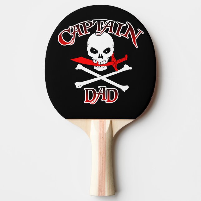 Captain Dad Ping Pong Paddle (Front)