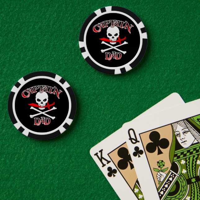 Captain Dad Poker Chips (Poker Table (Double))