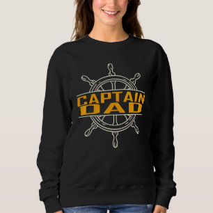 Captain Dad Sailing And Toon Sweatshirt