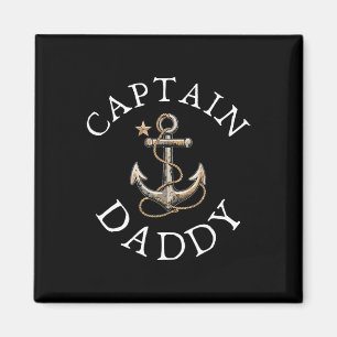 Captain Daddy Boat Sailing Boating Vintage Anchor Magnet