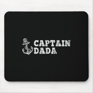 Captain Daddy Sailing Boating Vintage Boat Anchor Mouse Pad
