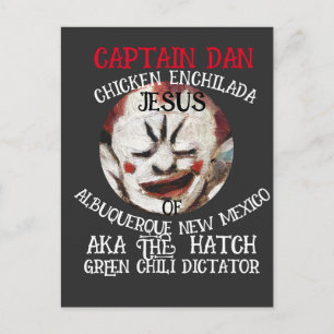 CAPTAIN DAN CHICKEN ENCHILADA JESUS 2051 NM INVITATION POSTCARD
