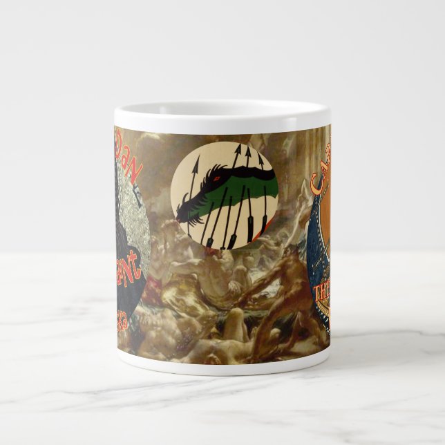 Captain Dan Halibut God of Whittier Alaska Large Coffee Mug (Front)