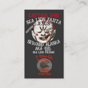 CAPTAIN DAN SEA LION FAJITA JESUS SEWARD ALASKA AK ENCLOSURE CARD
