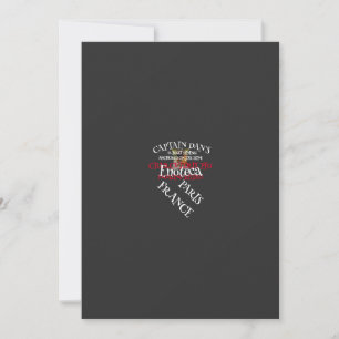 CAPTAIN DAN'S FLOATING U-BOAT BISTRO PARIS INVITATION