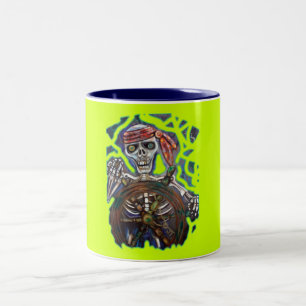 Captain Death Two-Tone Coffee Mug