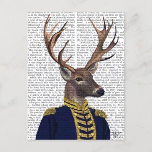 Captain Deer Postcard