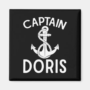 Captain Doris Anchor Boat Boating Yacht Ship Magnet
