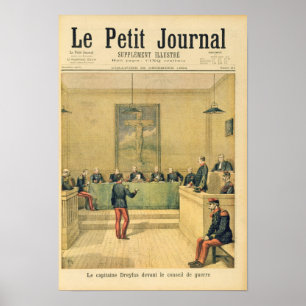 Captain Dreyfus  before the Court Martial Poster