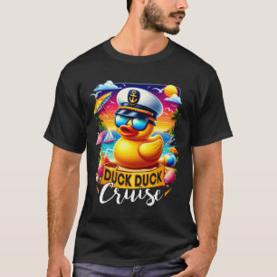 Captain Duck Duck Cruise Fun Family Cruising Match T-Shirt