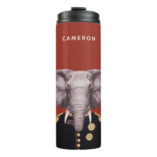 Captain Elephant Add Your Name Thermal Tumbler