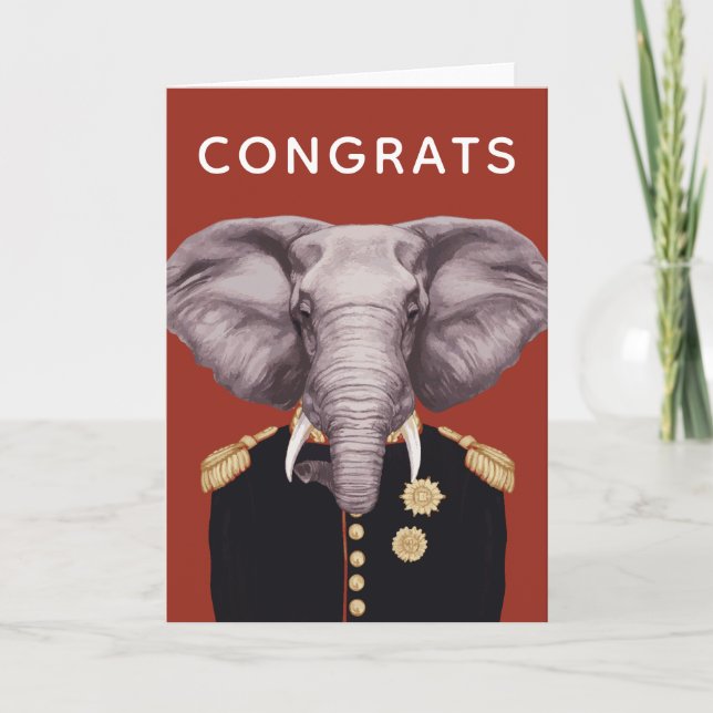 Captain Elephant | Add Your Text Card (Front)