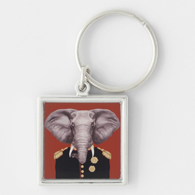 Captain Elephant Key Ring (Front)