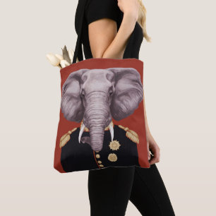 Captain Elephant Tote Bag