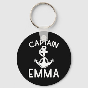 Captain Emma Yacht Sailing Boat Ship Boating Key Ring