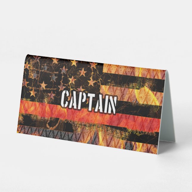 Captain Firefighter Flag (Front)