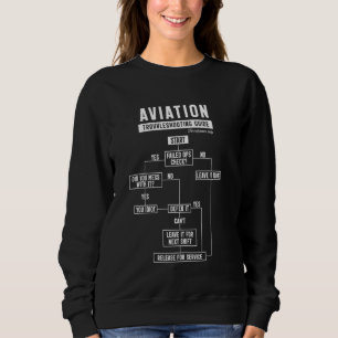 Captain First Officer Pilot Night Runway Vision Co Sweatshirt