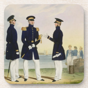 Captain, Flag Officer and Commander (Undress) plat Coaster