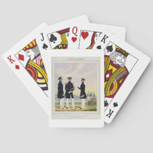Captain, Flag Officer and Commander (Undress) plat Playing Cards