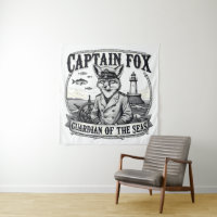 Captain Fox Guardian of Seas Nautical Design