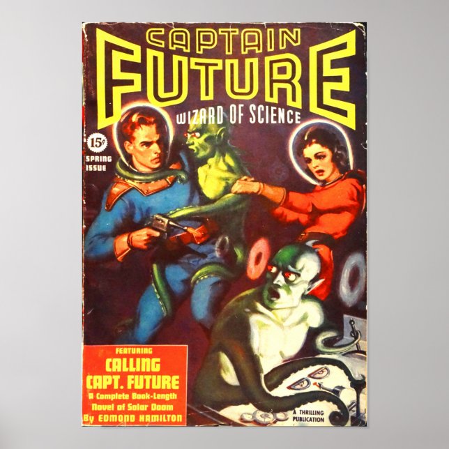 Captain Future and the Tentacle Men Poster (Front)