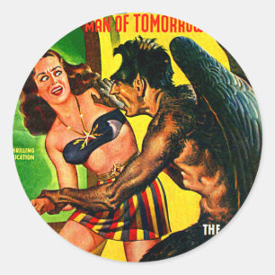 Captain Future - Star Dread! Classic Round Sticker