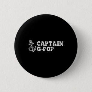 Captain G-pop Sailing Boating Vintage Boat Anchor 6 Cm Round Badge