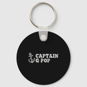 Captain G-pop Sailing Boating Vintage Boat Anchor Key Ring