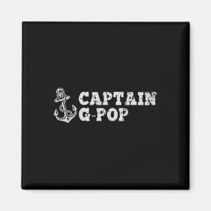 Captain G-pop Sailing Boating Vintage Boat Anchor  Magnet