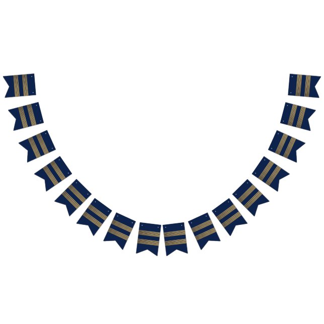Captain gold stripes bunting  (All)
