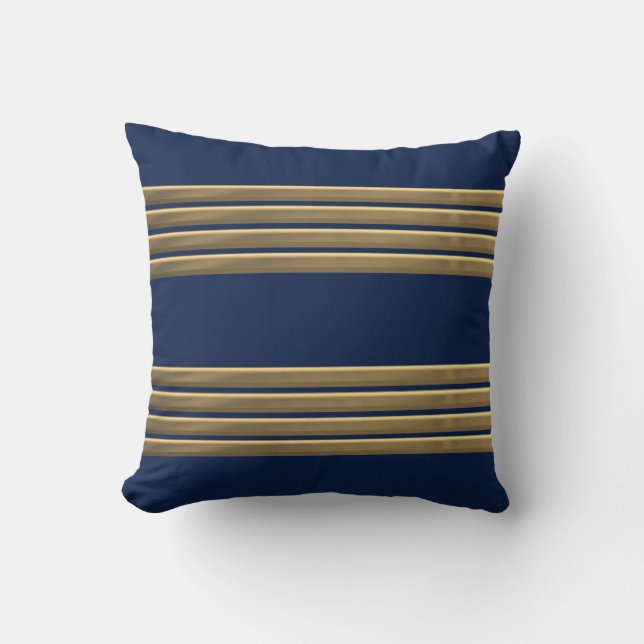 Captain gold stripes cushion (Front)