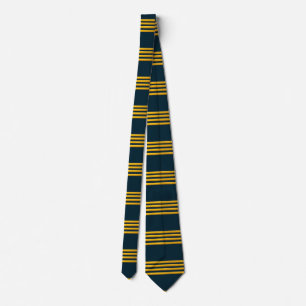 Captain gold stripes , tie