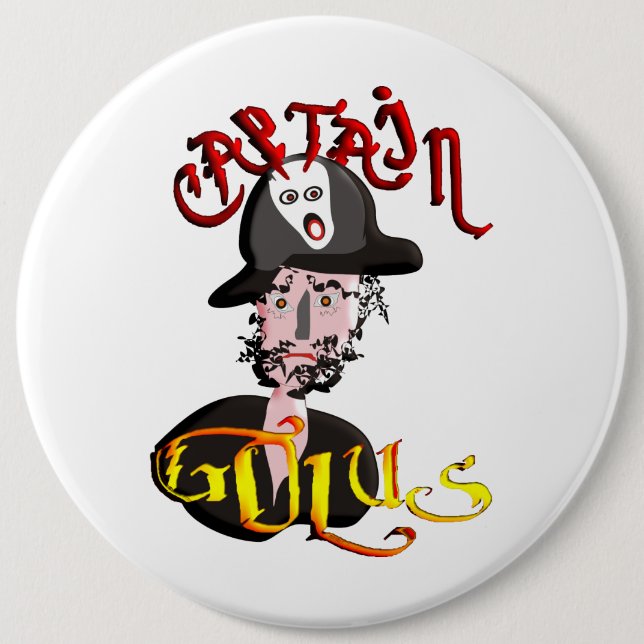 Captain Golus 6 Cm Round Badge (Front)