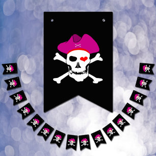 Captain Grace, Pirates Bunting Flags, Boat Party Bunting