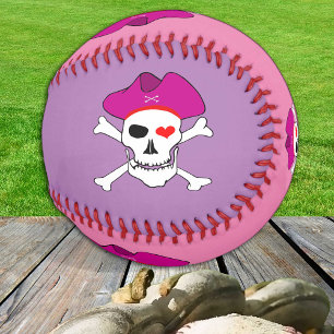 Captain Grace & Pirates Flag / Pirate sports Girls Baseball