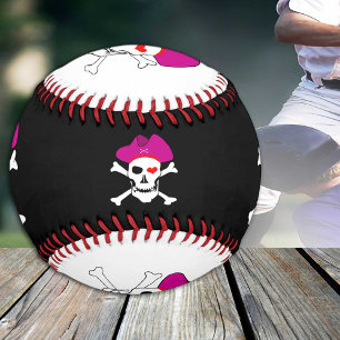 Captain Grace & Pirates Flag / Pirate sports White Baseball