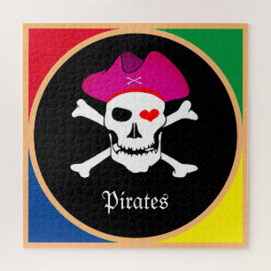 Captain "Grace" & Pirates - Treasure Island /Girls Jigsaw Puzzle