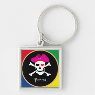 Captain "Grace" & Pirates - Treasure Island /Girls Key Ring